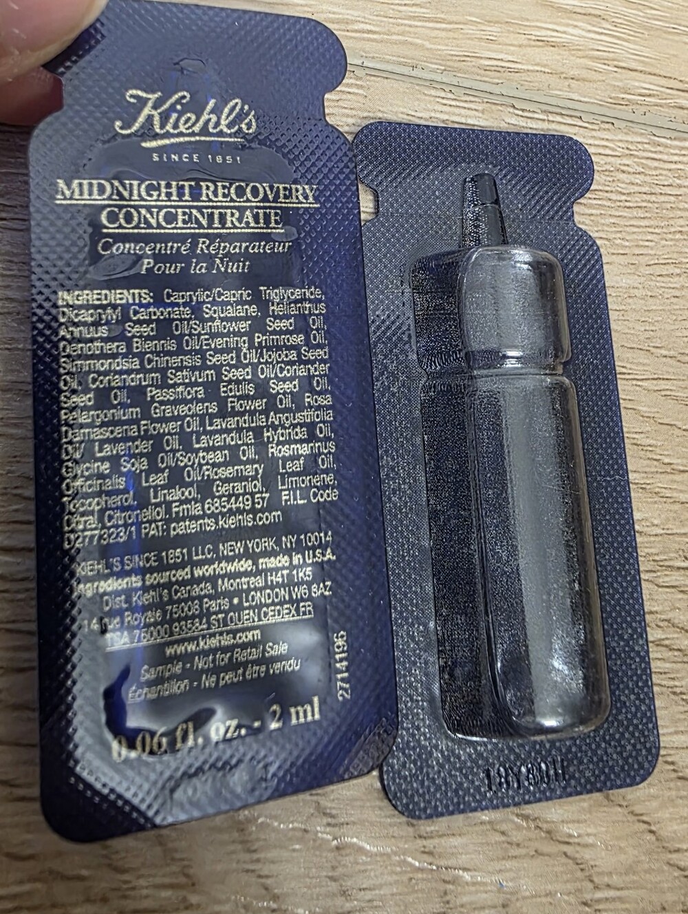 2 Pcs Kiehl's Midnight Recovery Concentrate Samples 2mlx2